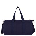 Boys Navy Blue Canvas Pony Logo Sports Bag ( 49cm ) , 1, hi-res