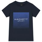 Boys Navy Blue Logo T-Shirt, 1, hi-res