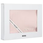 بطانية بنات منسوجة بالشعار باللون الوردي , 1, hi-res