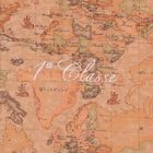 طقم هدايا ملابس أطفال بطبعة خريطة جغرافية باللونين البيج والوردي, 2, hi-res