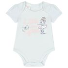 Baby Girls White, Grey & Purple Bodysuits ( 3-Pack ), 1, hi-res