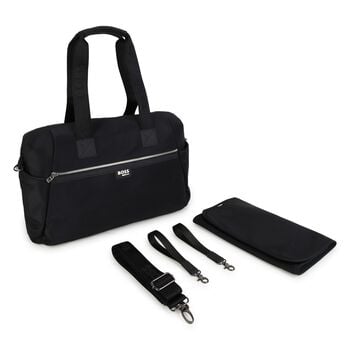 Mini Me Black Logo Changing Bag ( 43CM )