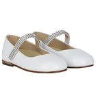 حذاء بنات كريستال باللون الأبيض, 5, hi-res