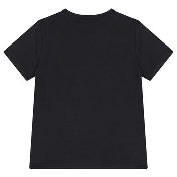 Boys Black Logo T-Shirt