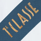 تيشيرت بالشعار باللون الأبيض والأزرق للأولاد, 1, hi-res