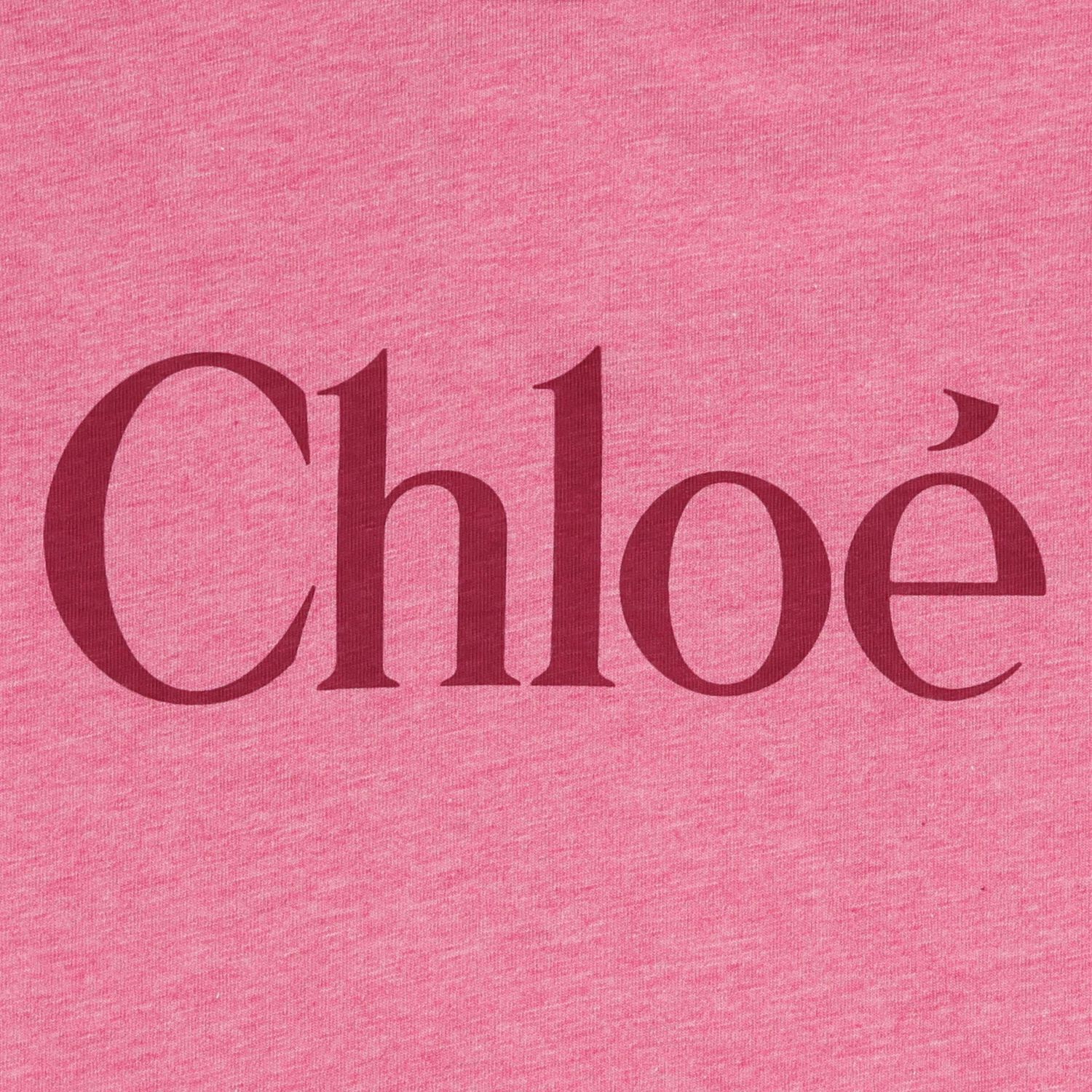 Younger Girls Pink Logo Ruffle Dress , 1, hi-res