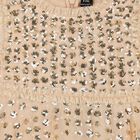 Girls Gold Sequin & Tulle Dress, 1, hi-res