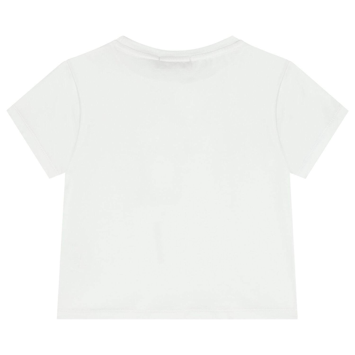 Girls White Flower Logo T-Shirt, 1, hi-res