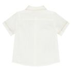 طقم شورت أبيض وبيج للأولاد الصغار, 2, hi-res