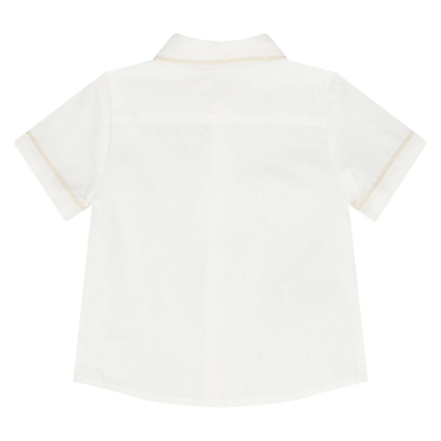 طقم شورت أبيض وبيج للأولاد الصغار, 2, hi-res