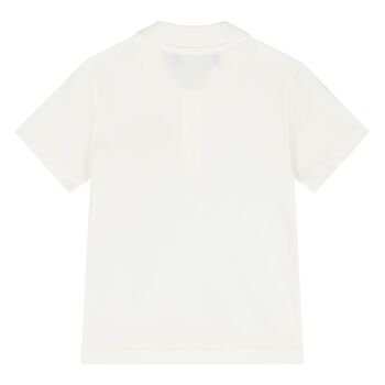 Younger Boys Ivory Medusa Polo Shirt