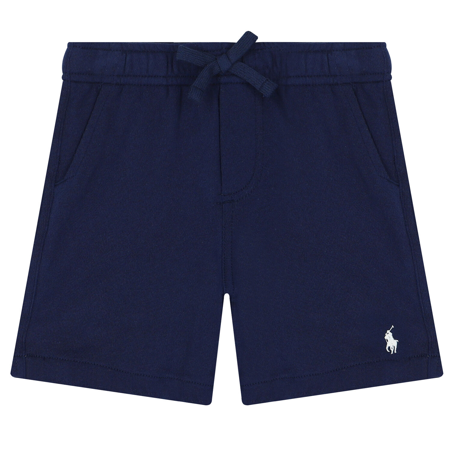 Baby Boys Navy Logo Shorts, 1, hi-res