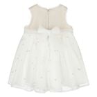 Younger Girls Gold & White Flower Dress, 1, hi-res