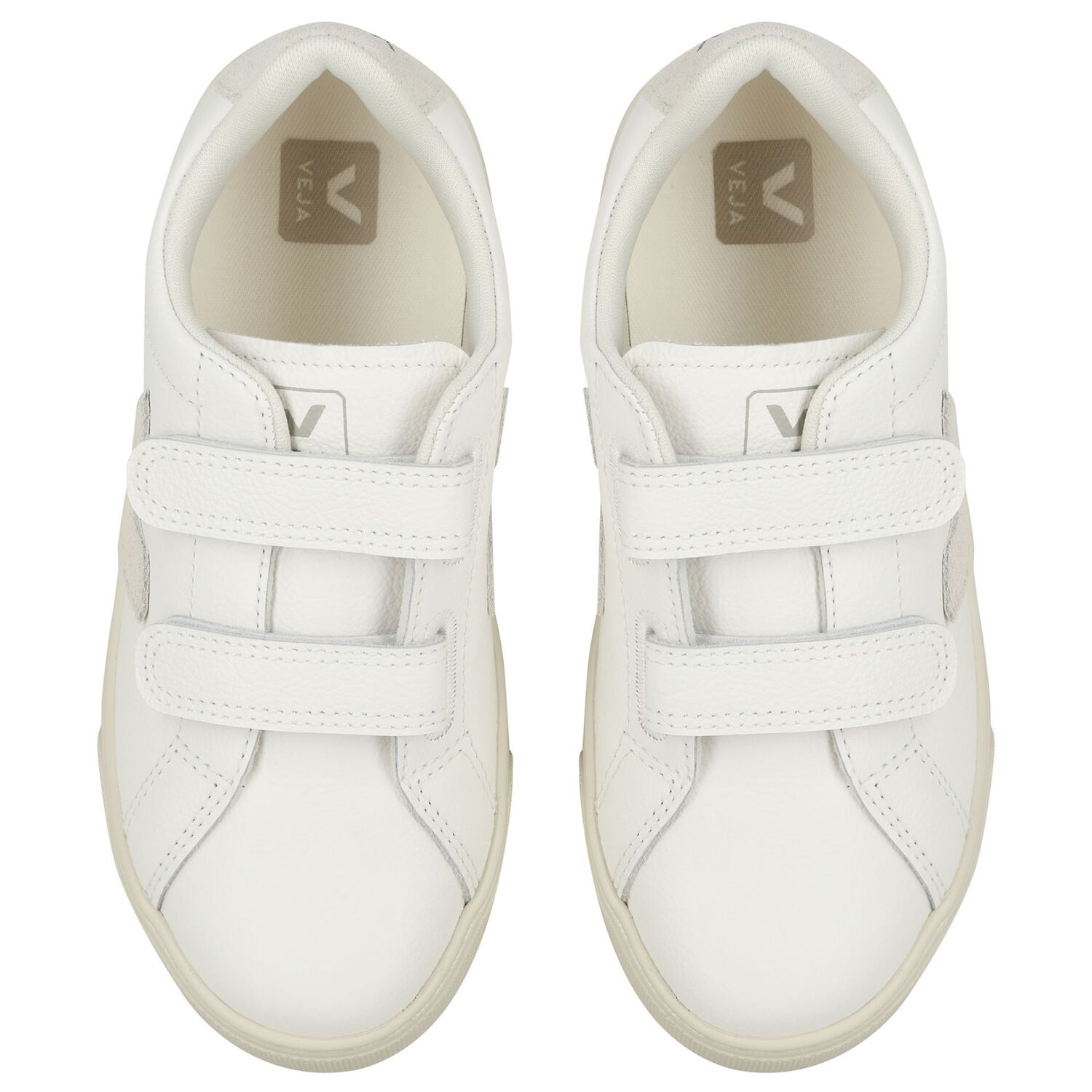 White Logo Leather Trainers , 1, hi-res