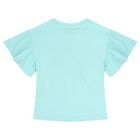 Girls Aqua Embellished Top, 1, hi-res