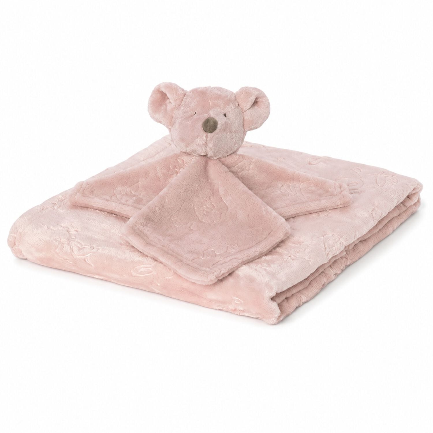 Baby Girls Pink Koala Doudou Comforter & Blanket Set, 2, hi-res