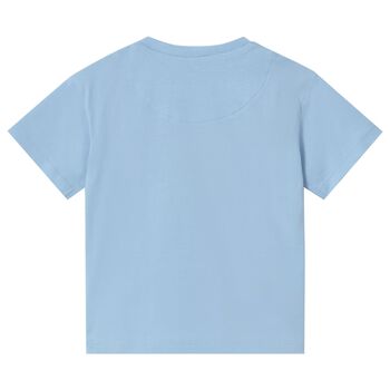 Younger Boys Blue Logo T-Shirt