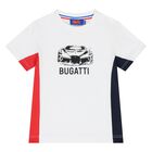 Younger Boys White Logo T-Shirt, 1, hi-res