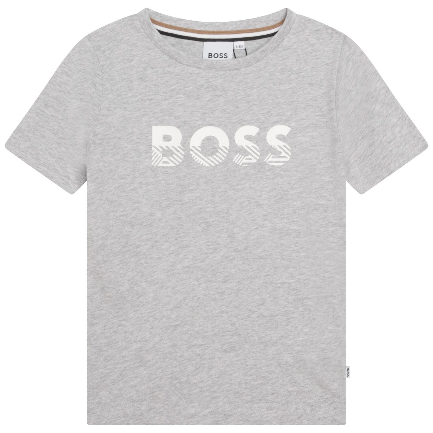 Boys Grey Logo T-Shirt, 4, hi-res image number null