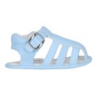 Baby Boys Blue Sandals, 2, hi-res