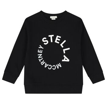 Boys Black Cotton Sweatshirt