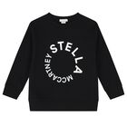 Boys Black Cotton Sweatshirt, 1, hi-res
