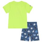 Boys Green & Blue Shorts Set, 2, hi-res