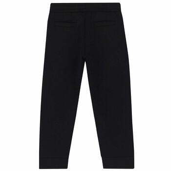 Boys Black Logo Joggers