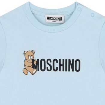 Younger Blue Teddy Bear Logo T-Shirt
