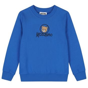 Blue Teddy Bear Logo Sweatshirt
