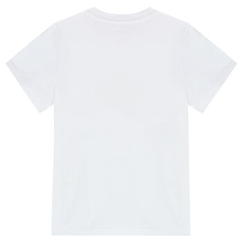 Girls White Logo T-Shirt