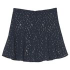 Girls Navy Blue Chiffon Skirt, 1, hi-res