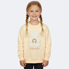 Girls Beige Faux Fur Teddy Bear Sweatshirt, 2, hi-res