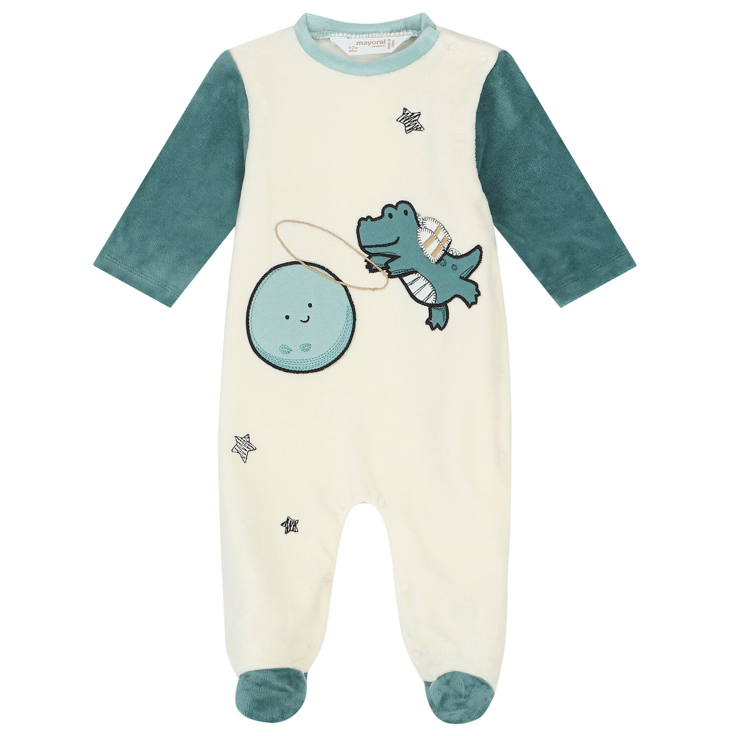 أفرول أولاد باللون الأخضر والعاجى (2 قطع), 1, hi-res image number null