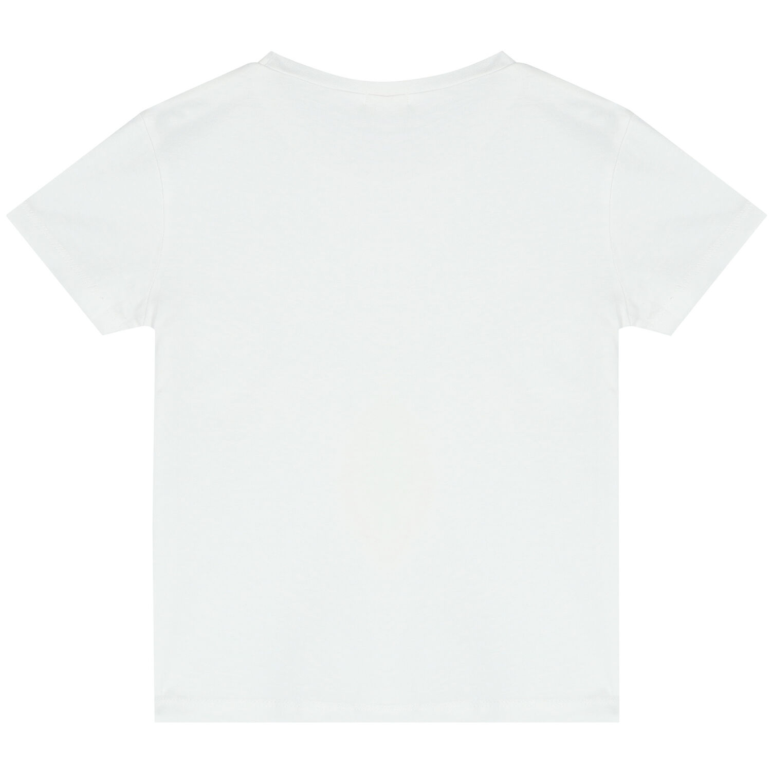 تيشيرت بالترتر وطبعة قلب باللون الابيض للبنات, 1, hi-res