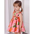 فستان بنات بطبعة الزهور باللون الزهري, 1, hi-res