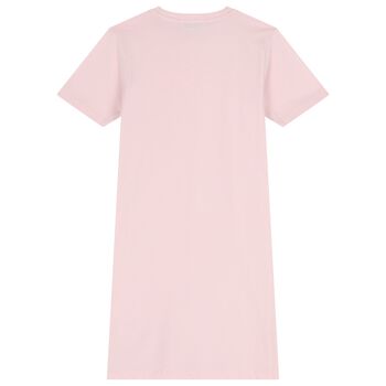 Girls Pink Logo Dress
