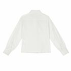 Girls White Cotton Blouse, 1, hi-res