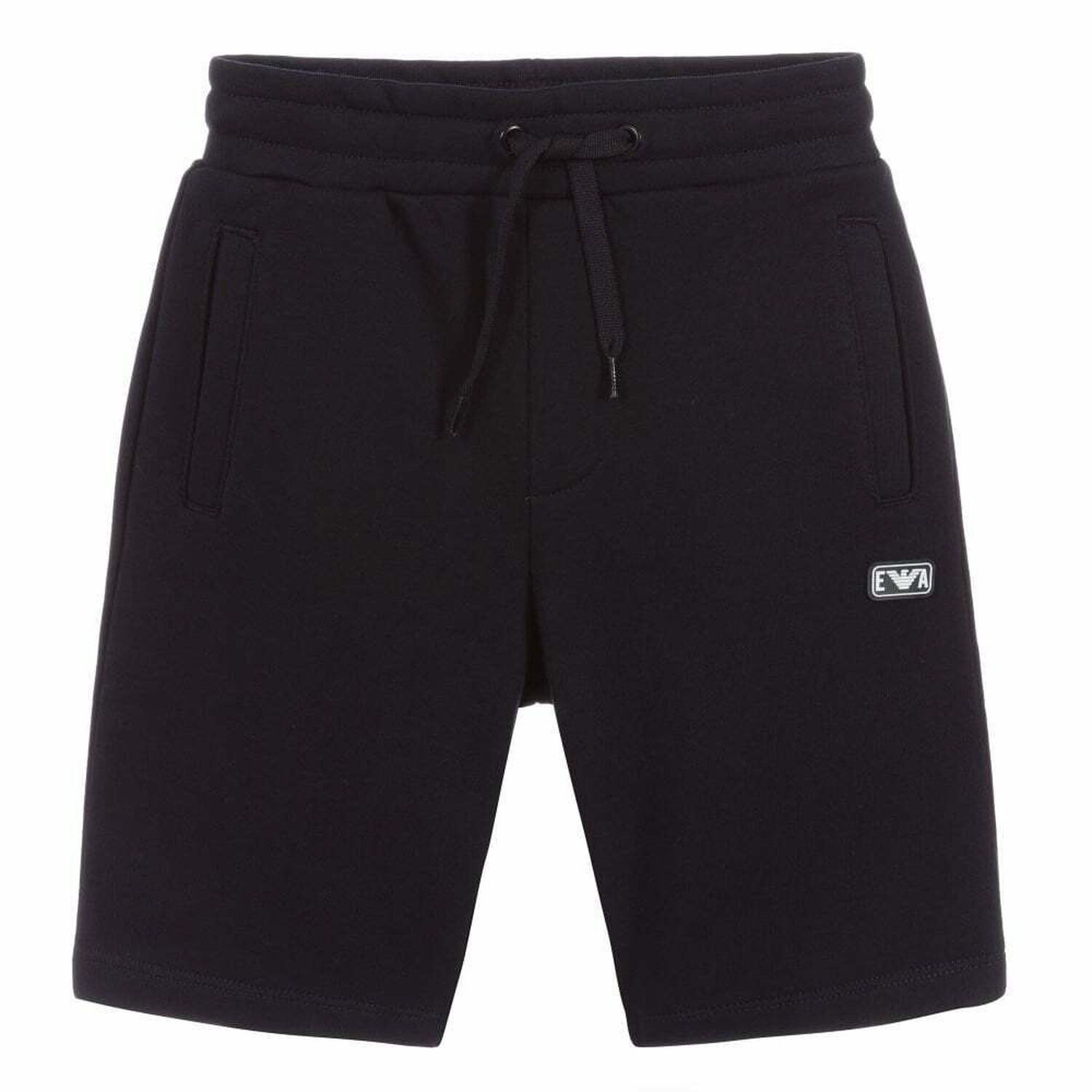 Boys Navy Logo Shorts, 1, hi-res