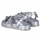 Girls Silver Embellished Sandals, 1, hi-res