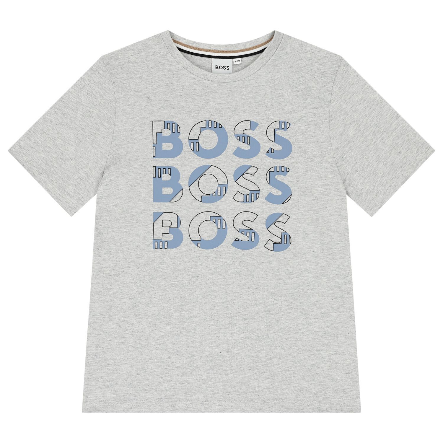 Boys Grey Logo T-Shirt, 5, hi-res image number null