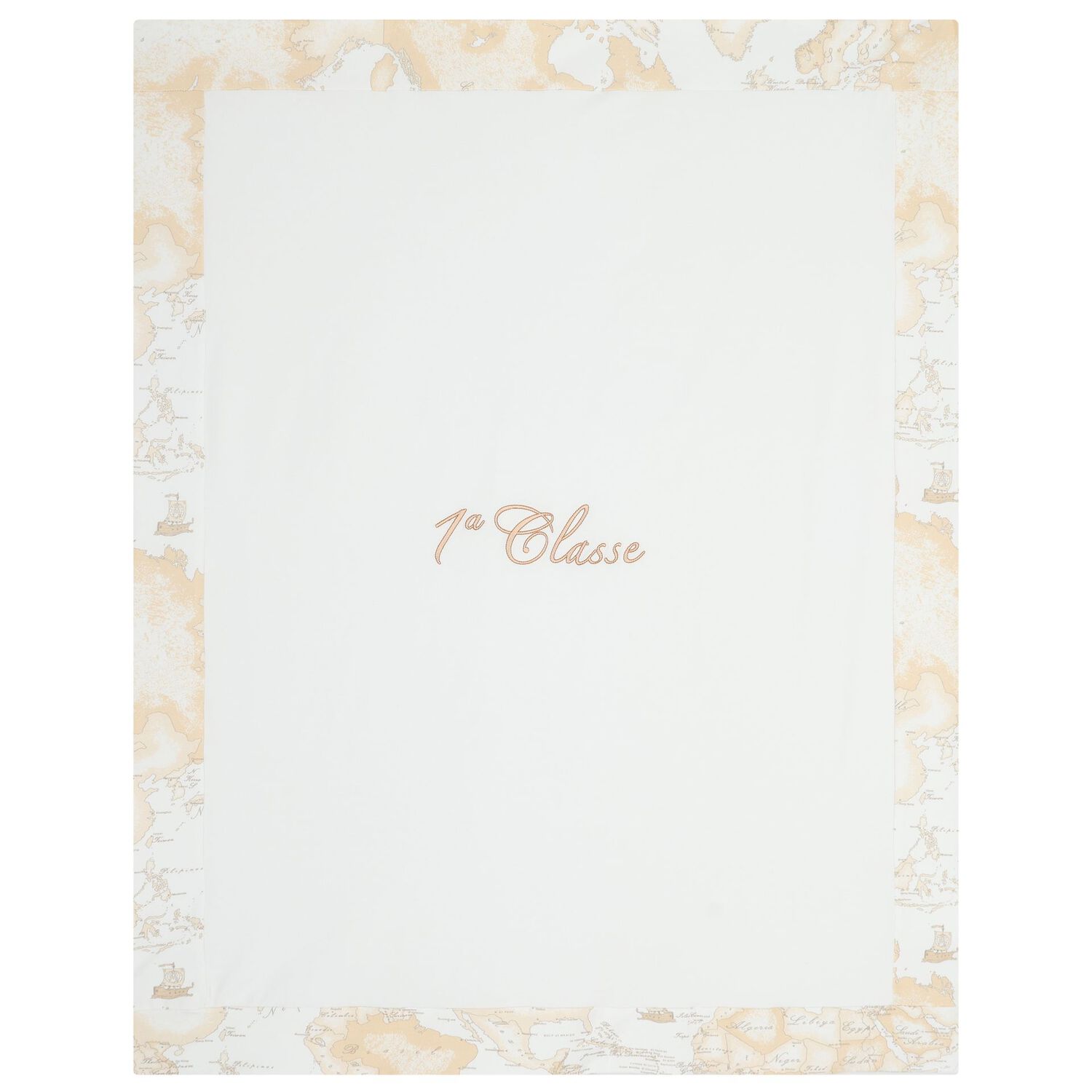 White & Beige Geo Map Babygrow Gift Set , 1, hi-res