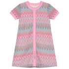 Girls Aqua & Pink Lace Dress, 1, hi-res