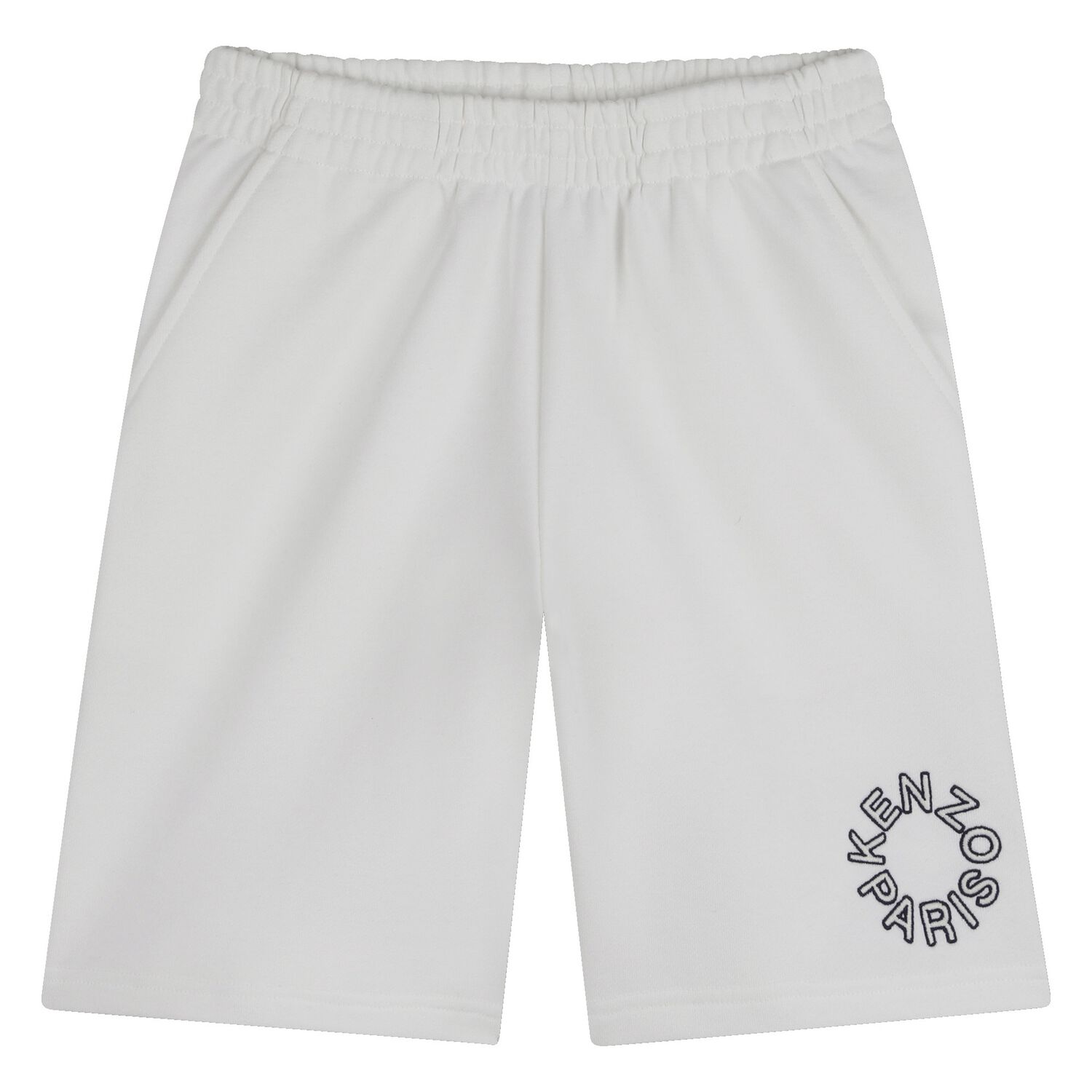 White Logo Shorts, 1, hi-res