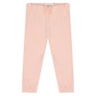 بدلة رياضية بشعار وردي للفتيات الصغيرات, 8, hi-res