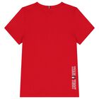 Boys Red Logo T-Shirt, 2, hi-res