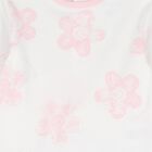 Baby Girls White & Pink Floral Babygrow Gift Set, 1, hi-res