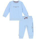 Baby Boys Blue Logo Tracksuit, 3, hi-res