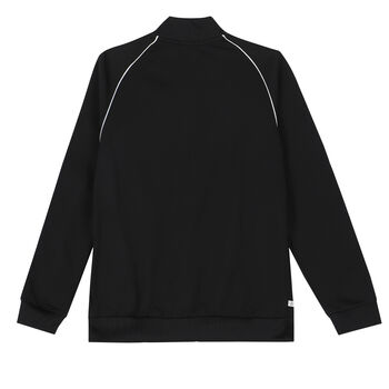 Black Logo Zip-Up Top