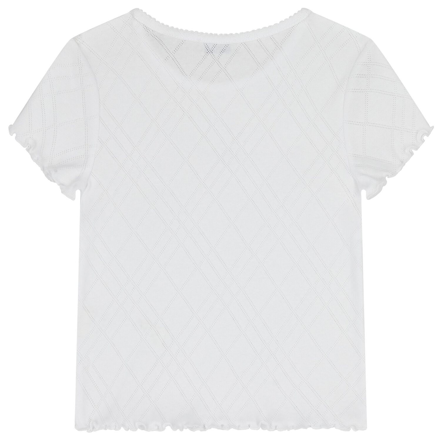 تي شيرت أبيض للبنات بشعار الدب توماس, 1, hi-res